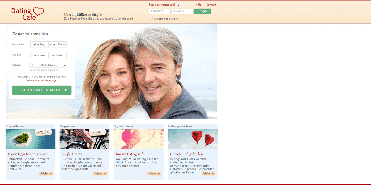 singles online dating cafe