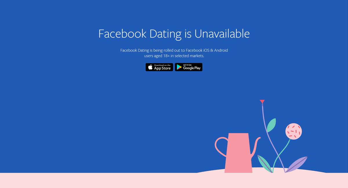 Facebook Dating steht in Deutschland noch nicht zur Verfügung