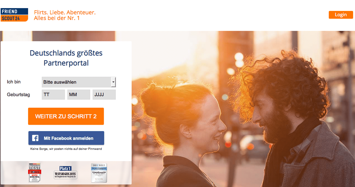 FriendScout24 Startseite
